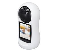 Jectse 3MP Indoor Camera, Two Way Video Calling Wi Fi Camera with 2.8 Inch Display, 90° Wide Angle View Night Vision Nanny Cam with Motion Tracking, Up To 30 Smartphones