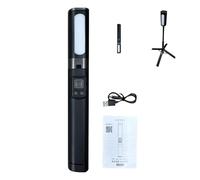 Jectse 4 Leg Selfie Stick Tripod, Extendable Aluminum Alloy Phone Stand with 27 LED Fill Light and BT Remote, Compatible with 4.7 7 Inch Smartphones, for Live Streaming Video