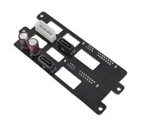 Jectse 4 Pin SAS Hard Disk Drive to Serial ATA Adapter, 2 Hard Disk Drive SAS Ports to 2 Serial ATA Ports, High Density PCB Design, Supports 6GB Mode, Power Separation