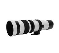 Jectse 420 to 800mm Telephoto Zoom Lens, F8.3 Manual Telephoto Zoom Lens for E Mount Mirrorless Camera SLR Camera Lenses (White)