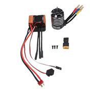 Jectse 4300kV Brushless Motor High Torsion 60a ESC Combination for 1/10 1/12 RC Car Age, Precision Development Design for Short Trucks, Drift Cars, 4 Pole Engine