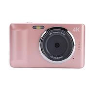 Jectse 4K Digital Camera, 64MP Auto Focus 18x Zoom Vlogging Camera with Flash, 2.8 Inch Display, Portable Camera for Kids, 1200mAh Battery, TYPE C Port (Roseate)