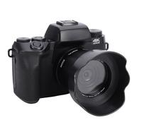 Jectse 4K Digital Camera, 64MP WiFi Touch Screen Vlogging Camera with LED Flash Lens Hood, for Photography Remote Control 16X Zoom Dual Cameras 3000mAh Battery