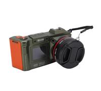 Jectse 4K Digital Camera 70MP DSLR Camera with 50X Zoom Auto Focus F1.8 Aperture WiFi Double Screen for Photography Video Vlogging Travel (Olive Green)