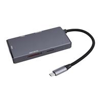 Jectse 5 in 1 USB C Hub Multi Port Adapter 10Gbps USB 3.2 Gen 2 Card Reader with Aluminum Alloy for 4K 8K Video Transfer