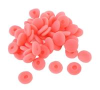 Jectse 50PCS Foam Earbuds Cover, 15mm Sponge Replacement Ear Pads Tips Protector with Enhanced Bass Sound Quality Noise Reduction, for MP3 MP4 Earphones Mobile Phone Headsets (Red)