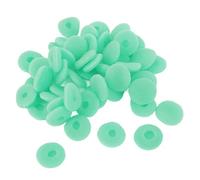 Jectse 50PCS Foam Earbuds Cover, 15mm Sponge Replacement Ear Pads Tips Protector with Enhanced Bass Sound Quality Noise Reduction, for MP3 MP4 Earphones Mobile Phone Headsets (Green)