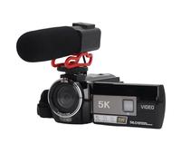 Jectse 5K 56MP Video Camera Camcorder, IR Night Vision Digital Camera Recorder with 18X Zoom, 3 Inch IPS Touch Screen, Fill Light, Handheld Anti Shake Vlogging Camera with Remote Control