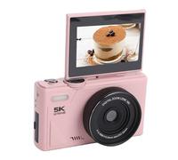 Jectse 5K Digital Camera 80MP Photo 18X Zoom 3 Inch Flip Screen Vlogging Camera with Video Pause Time Lapse Slow Motion for Photography Live Streaming Teens Beginners Gift