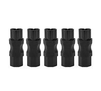 Jectse 5Pcs IEC320 C6 to C15 Power Adapter, Copper Contact, 10A 250V, 2.5A 250V, Premium PVC Shell, Suitable for PDU, Laptop, UPS, Printers