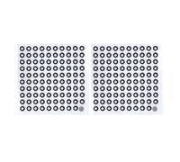 Jectse 6.0 Mm 3D Scanning Marker for 3 D Scaner, 10 Sheets 3D Tracking Dot Reference Point Markers, Diffuse Reflection Optical Tracking Locating Stickers, 3mm ID 6mm OD