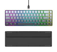 Jectse 68 Key Gradient Color Wired Keyboard, Wired Mechanical Gaming Keyboard, with 18 Different Illuminating Modes, Ergonomic Design with a Type C Connection, Simply Plug and Use (Gradient Black)