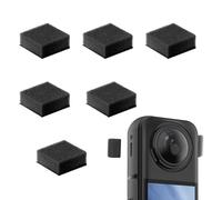 Jectse 6pcs Mic Wind Muff Wind Noise Reduction Cover Windscreen Foam with High Density Sponge Clear Sound for 360 X4 X3 Outdoor Vlogs Sports Recording