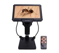 Jectse 7 Inch Digital Microscope, 1080P LCD Welding Magnifier, 16MP Precise Focusing 1000X USB Soldering Microscopes for Adults, PC View, 32GB