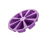 Jectse 8 Cavity Silicone Cake Mold, Non Stick Baking Pans, Multipurpose Dessert Molds, Silicone Cake Slice Mold, Set of 2 for Chocolate, Mousse, Pizza Baking (Purple 16.93 X 6.69 X 0.39in)