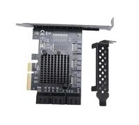 Jectse 9 Port PCIe Expansion Card, PCIe 4X to 9 Port Serial ATA 3.0 6Gbps Adapter with Hot Swap and AHCI, for 10 11 2003