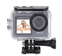 Jectse Action Camera 5K 24MP, WiFi Underwater Camcorder Remote Control Motorcycle Sports Camera 170 Degree Wide Angle with Front Screen for Skiing
