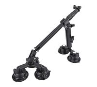 Jectse Action Camera Car Mount, 360° Rotating Suction Cup with Telescopic Extension Pole 1.1m and 1/4 Inch Screw, for X5 X4 X3 X2 Ace Ace Pro ONE RS ACT6 5Pro Action Cameras