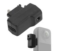 Jectse Action Camera Mic Adapter, 2 in 1 Type C 3.5mm Sound Mic Charging Adapter for X4 Panoramic Sports Camera, with Compact Design, Professional Grade Sound