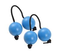 Jectse African Rhythms Shaker Balls Durable Hand Percussion Instruments for Captivating Music Performance Material Plastic Red Blue Black 2 Pcs for Music Classes (Blue)