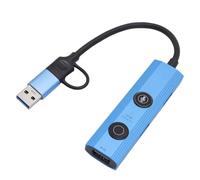 Jectse AI Translator Hub, USB 3.0 Docking Station, 5Gbps Data Transfer, 3 USB 3.0 Ports, Voice Control Key, for Laptops Desktops, for Wins, for OS X, for Android