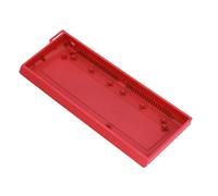 Jectse Aluminum Alloy Keyboard Shell for 60% Mechanical Keyboards, DIY Case with Silver Coating, for Woot60HE, for MADLIONS for MAD60HE, for 60, for GT60 (Red)