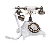 Jectse Audio Guest Book Wedding Phone, 32G Memory Vintage GuestBook Record Customized Audio Messages with Voicemail, for Birthdays Party Graduation Baby Shower (White)