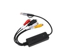 Jectse AV S Video to USB 2.0 Type Card, Sound Video Grabber with Real Time Preview Recording, for OS X HarmonyOS OBS VLC AMCap