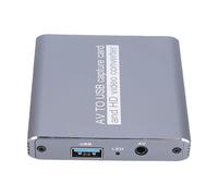 Jectse AV to Digital Converter, USB 3.0 Video Card, Convert Old Tapes to Digital 1080p Files, Save VHS Hi8 Camcorder Game Videos PC, with HD Multimedia Real Time Preview