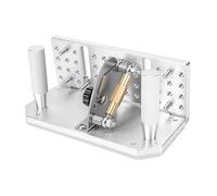 Jectse Belt Grinder Sharpener Jig, Adjustable Angle Grinding Fixture with Dual Press Plates for Sharpening Chisels & Planer Blades, Aluminum Alloy Base with Stainless Steel Dial