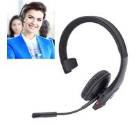 Jectse Bluetooth Trucker Headset, Single Ear Wireless Headset with Noise Cancelling Mic, 55H Talking Time, One Key Mute, for PC Truck Drivers Office Call Center