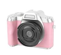 Jectse C, 4K 48MP 18x Zoom Autofocus Camera with 2.4 Inch Screen and Keychain Design, for Portrait Landscape Photography (Pink)