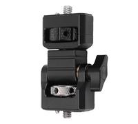 Jectse Camera Display Pan Tilt Mount, 360 Degree Rotation Anti Twist Lightweight Aluminum Alloy 1/4 Inch Screw Adjustable Camera Pan Tilt Head for Professional Filming