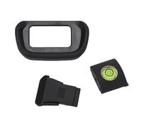Jectse Camera Eyecup, 3 in 1 Design Camera Hot Shoe Cover Level for Photo Take