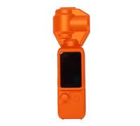 Jectse Camera Lens Protective Case, Magnetic Lens Cover with Spring Pull Cord for 3, PC Material Impact Scratch Protection (Orange)