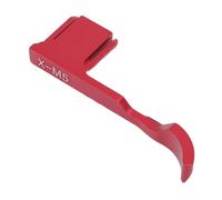 Jectse Camera Thumb Grip for X M5, Ergonomic Aluminum Alloy Thumb Rest Handle with CNC Machined Design, Secure Hot Shoe Attachment Dust Protection (Red)