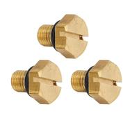 Jectse Carburetor Float Bowl Drain Screw, 3pcs Float Bowl Drain Screw with O Ring, 6H3-14992-00 Replacement for 40 50 60 75 2T Outboard Engine