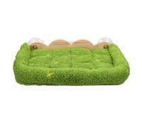 Jectse Cat Window Hammock, Solid Wood Frame Plush Cat Wall Perch with Suction Cup Design for Indoor, Space Saving