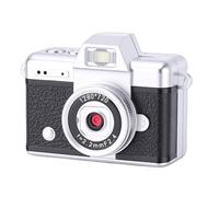 Jectse CCD Digital Vlog Camera, Retro Design 2MP Video Camcorder with 1.47 Inch Flip Screen for Selfies, HD Recording for Students and Travel