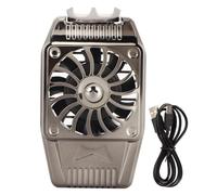 Jectse Cell Phone Cooler, Rechargeable Cooling Fan Mobile Phone Radiator with Retractable Buckle, Temperature Drop By Up to 25℃, Silent Phone Radiator for Playing Games Watching Videos