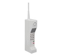 Jectse Cell Phone Ornament, Retro Cellphone Model, Old Fashioned Cellular Phone Model Ornament, Vintage Simulation Photographic Props for Party Decorations Supplies Home Stage (White)