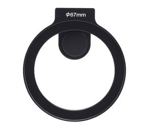 Jectse Clip On 67mm Thread Lens Filter Adapter, Anti Slip & Anti Scratch Smartphone Cell Phone with Cold Shoe Mount for 67mm ND CPL Star Filters