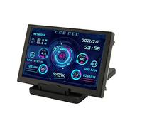 Jectse Computer Temp Monitor, IPS USB Mini Screen Display Panel, CPU RAM HDD Data Monitor with Multi System Support