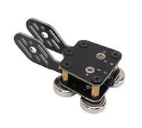 Jectse CW Key, Automatic Shortwave Radio Double Paddle Morse Code Key Telegraph with Built in Magnet and 3.5mm Audio Jack for Computer and Radio Practice