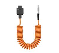 Jectse D-TAP to 2 Pin OB Male Power Cable for RED Paralinx, for Preston Transvideo, for Offhollywood, for Switronix, DT-LMS, 180 Degree Rotation Head Nylon Braided Wire