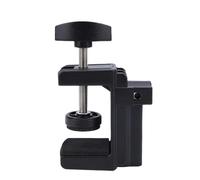 Jectse Desk Clamp, 4CM Clamping Range, ABS Aluminum Alloy Table Mount Clamp with 1.2CM Hole and 1/4 Inch Hole, Rotatable for Watching Video Live Streaming