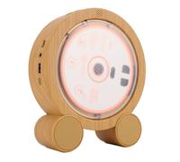 Jectse Desktop Vertical CD Player, Bluetooth 5.3 with HIFI Dual Speakers FM USB AUX Timer LED Screen, for Home Music Lovers Language Learners (White)