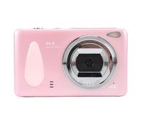 Jectse Digital Camera, 4K 64MP Point and Shoot Digital Camera, 18X Zoom Auto Focus Loop Recording Portable Compact Small Camera for Kids Teens Adult (Roseate)