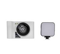 Jectse Digital Vlogging Camera, Cold Shoe Port 24MP HD 2.5K Digital Camera 16X Digital Zoom 2.8inch Screen for Video (White)