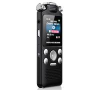 Jectse Digital Voice Recorder, Portable Digital Recording Device, High Sensitivity Microphone, 360° Dual Microphones, Rechargeable 50 Hours Recording, for Meetings Lectures (32G)